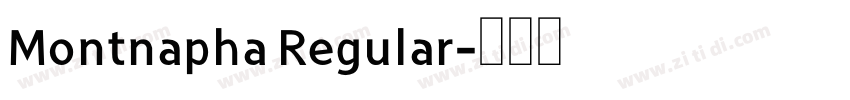 Montnapha Regular字体转换